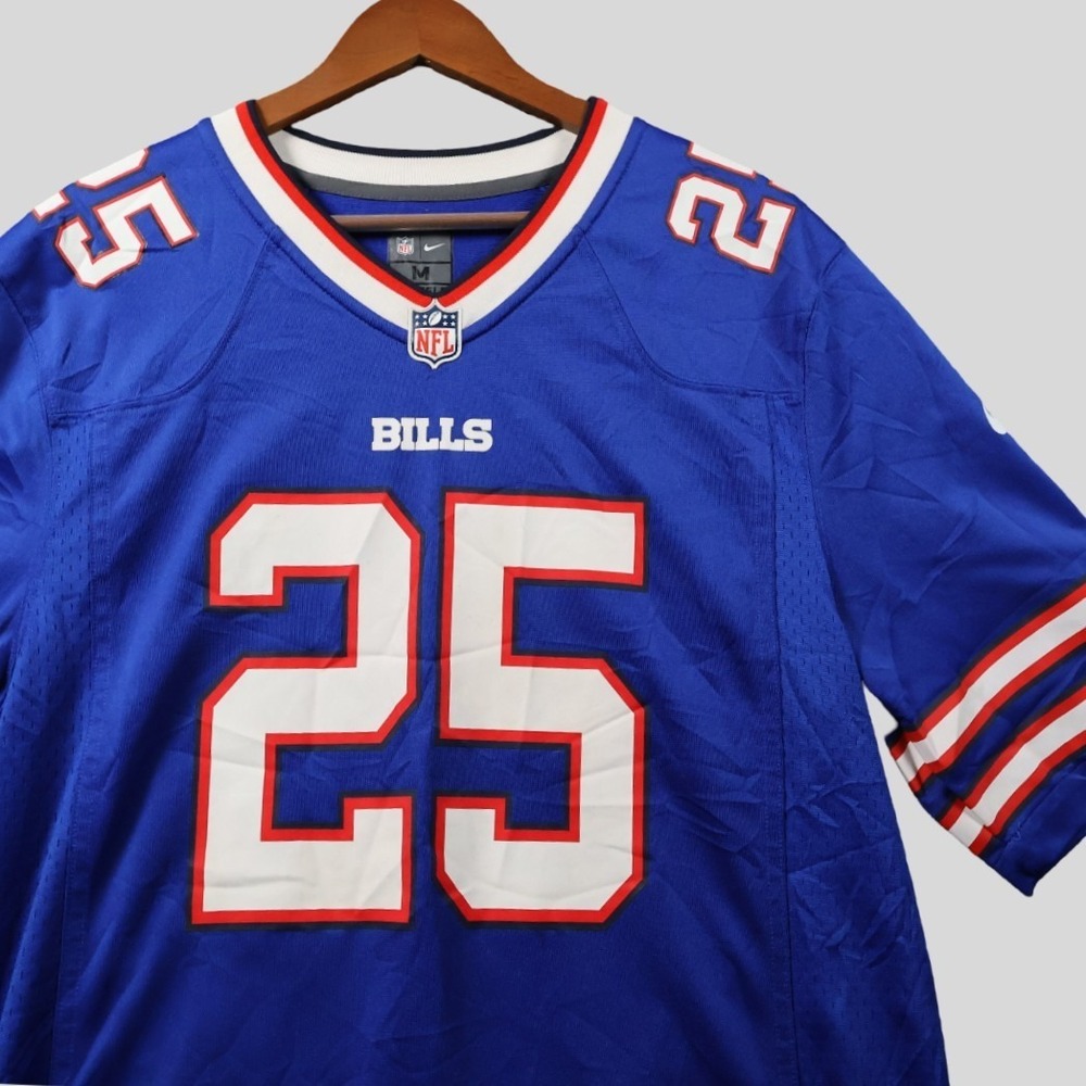 Nike Buffalo Bills LeSean McCoy #25 Blue On Field Football Jersey Mens Medium